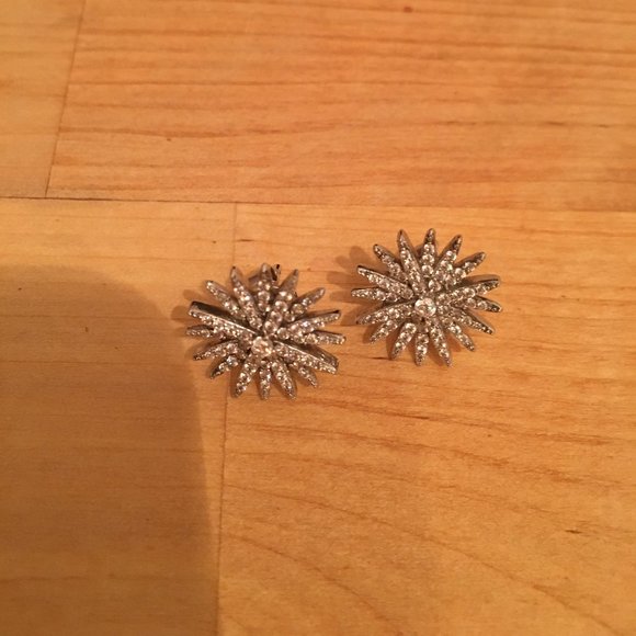 STARBURST  Earrings, Silver NWOT 925, GREAT GIFT! - Picture 2 of 7
